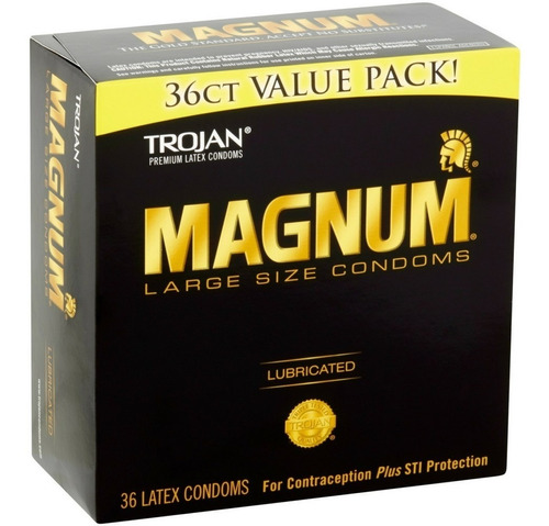 Condones Magnum 36 Pzs Premium Tamaño Grande Americano Origi