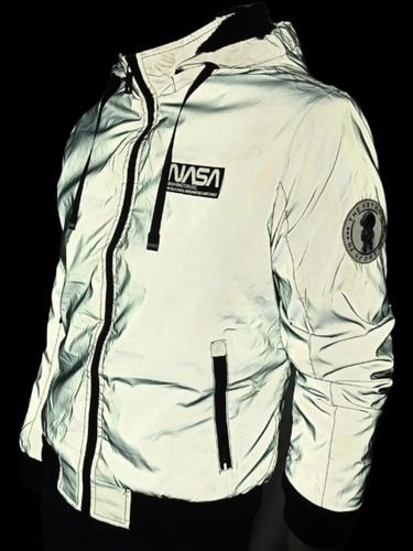 Chamarra Reflejante Impermeable Desmontable Chaqueta Afelpad