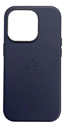 Funda Para iPhone 15 Plus Piel Premium Magnética Con Magsafe Color Azul oscuro