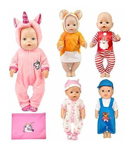 Artst 15-inch Baby-doll-clothes(5 Sets) - For 16-inch Baby D