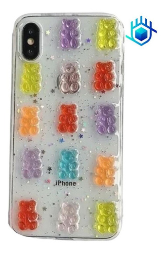 Funda Gomita Panditas iPhone Galaxy Huawei Xiaomi Osito Case