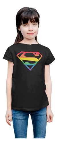 Playera Superman Pride Lgbtt Orgullo Arcoíris Superhéroe