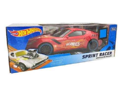 Auto De Juguete Hot Wheels Fricción 25 Cm Sprint Racer Ub