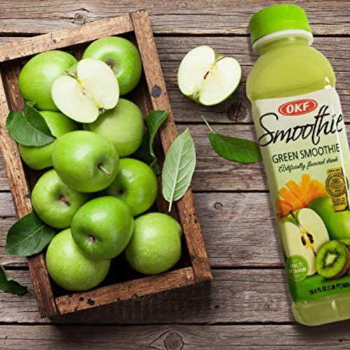 Bebida Coreana Smoothie Mix De Frutas Verdes Okf - 350ml