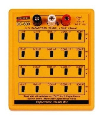 Década Capacitiva, Faixa De Medição De 100pf A 11,111µf