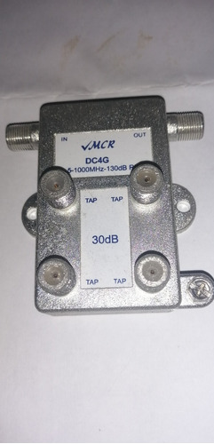 Splitter In-out C/tap 4 Salidas -30 Db's Mcr Dc4g Paq. 5 Pzs