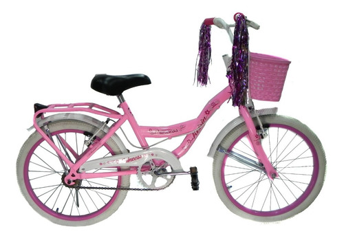Imagen 1 de 6 de Bicicleta Rodado 20 Mujer Keirin Full Canasto Porta Objetos