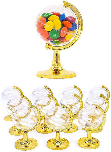 48 Piezas De Mini Globo Dorado Rellenables Para Fiesta 