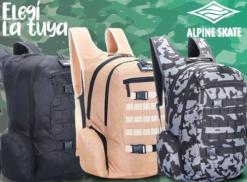 Riñonera Alpine Skate Tactica Militar Reforzada Camuflado