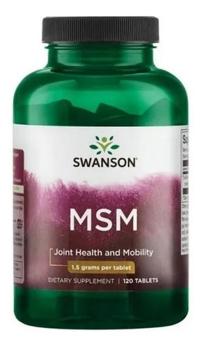 Msm Metilsulfonil Metano 1.5gr 120 Tabs Envio Gratis