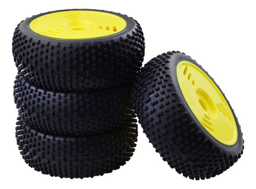 Neumáticos De Goma Compatible Con Buggy Rc Amarillo