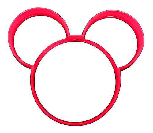 Cortante Marcador Plastico Mickey Contorno - Cotillón Waf Color Multicolor