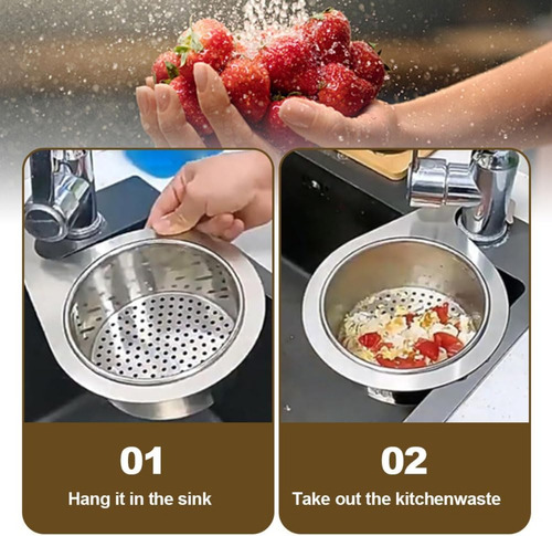 Cesta De Desagüe De Cocina Multifuncional Para Fregadero