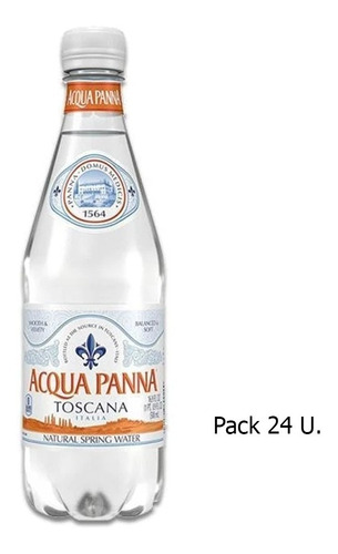 Agua Botella Plastico Acqua Panna Toscana X500cc Caja X24
