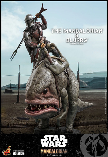 Hot Toys Mandalorian & Blurrg Sixth Scale Set Figuras