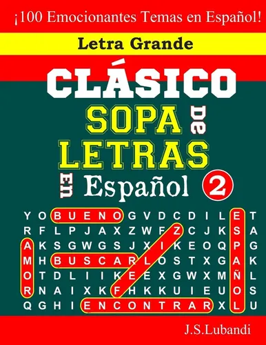 comprar Libro: Clásico Sopa De Letras En Español; 2 (sopa De Letras 
