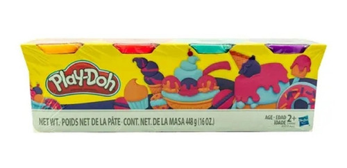 Paquete 12 Play Doh Latas Masa 448g Dinosaurios Zoo Helados Color Agua