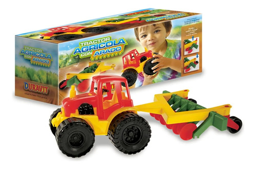 Tractor Con Arado Duravit Ideal Desarrollo Motriz Niños