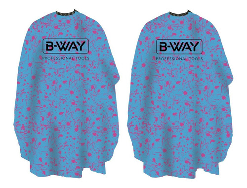 B-way Capa Corte Turquesa Impermeable Con Broche Barberia X2