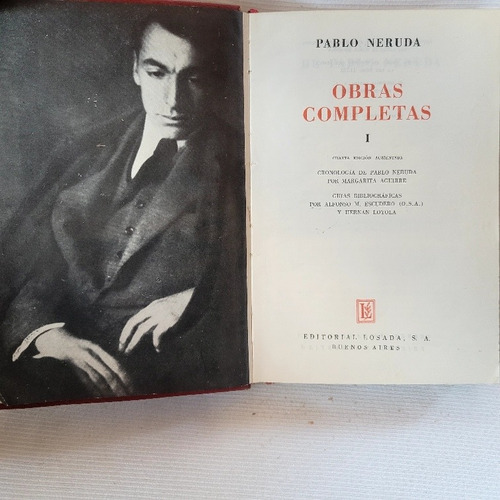 Imagen 4 de 10 de Obras Completas 1 Pablo Neruda Losada Con Estuche