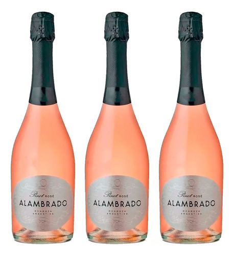 Espumante Alambrado Pinot Rose 750ml Pack X3 Unidades