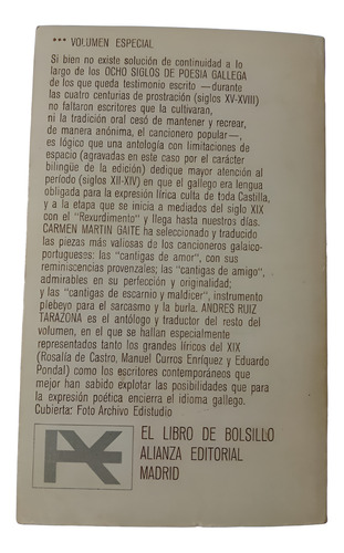 Ocho Siglos De Poesía Gallega - Antología Bilingüe (Usado)