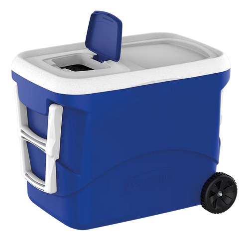  Caixa Térmica Cooler Tropical 50l com rodas Azul Soprano 003355 