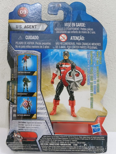 Us Agent Capitan America The Fist Avenger Hasbro (Usado)