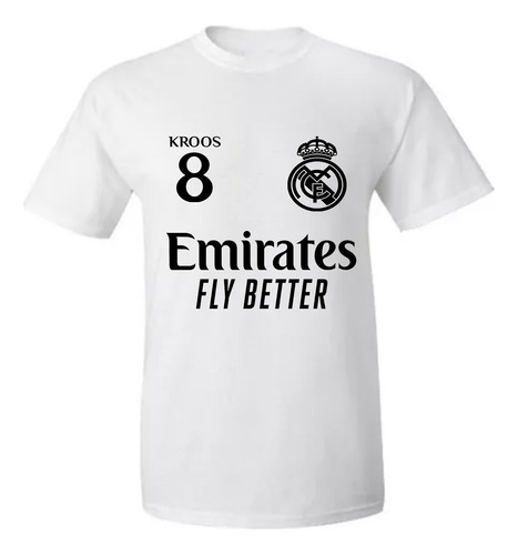 Remera Algodón Fútbol Internacional - Jugadores Real Madrid