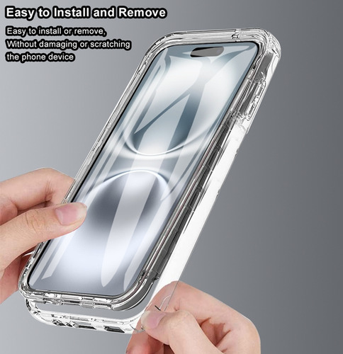 Estojo Transparente Para Redmi 12 4g Resistente A Arranhões,