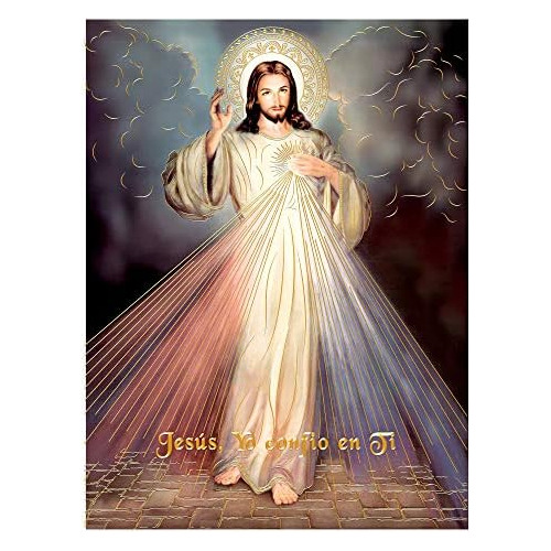 Divina Misericordia De Jesucristo (8 X10 ), Lámina Dor...