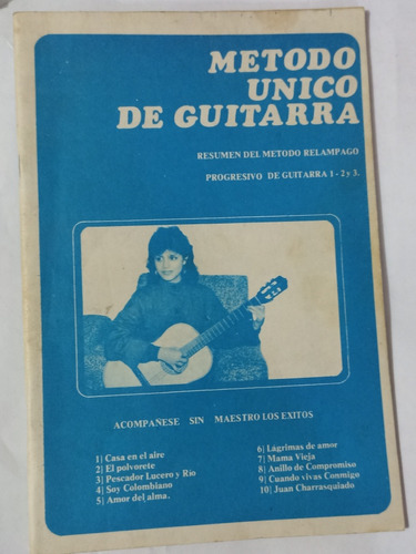 Método Único De Guitarra Acompañante Sin Maestro Los Éxitos 