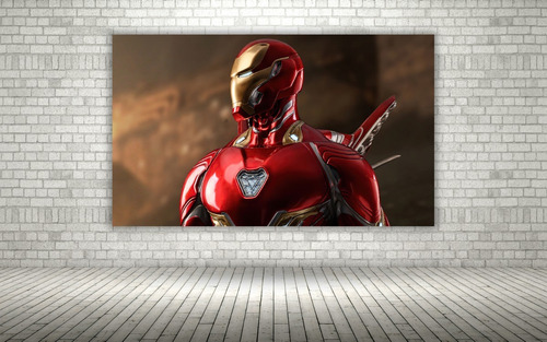 Cuadro Decorativo Metal Hd Iron Man Marvel