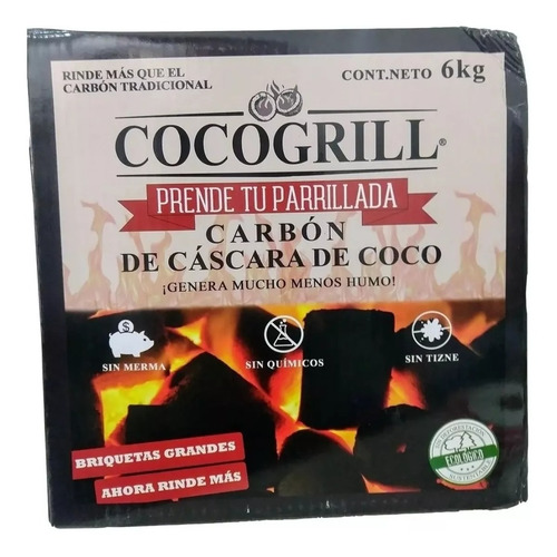 Cocogrill Carbón Para Asar De Cáscara De Coco