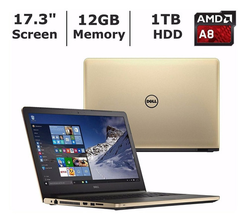 Dell Inspiron 17.3  Hd Amd A8 12gb 1tb A Pedido!