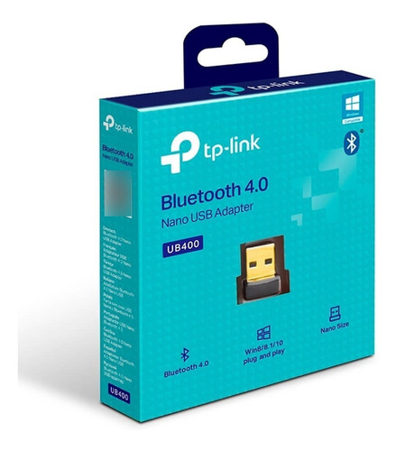 Imagen 4 de 8 de Adaptador Receptor Bluetooth Usb 4.0 Nano Ub400 Tp-link