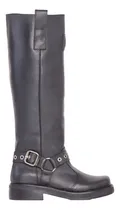 Comprar Botas Largas Taco Bajo De Cuero Vacuno Luciano Marra