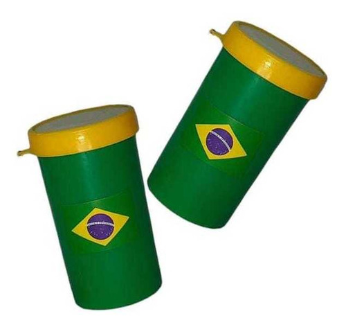 Kit 10 Apitos Corneta Plastico Torcida Brasil Copa Do Mundo