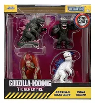 Comprar Set 4 Figuras Metal Godzilla Kong Skar King Shimo Jada