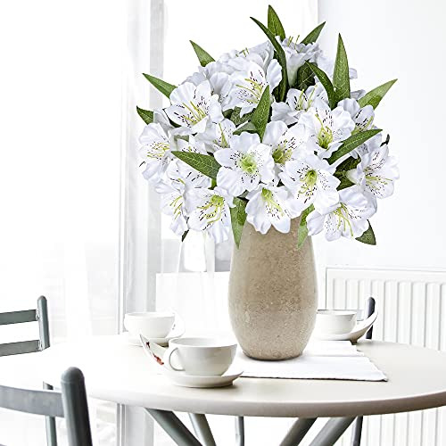 Flores Artificiales De Alstroemeria De 18 Tallos Largos Ram
