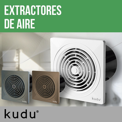 Extractor Aire Baño Blanco (150mm/6 Pul) Kudu