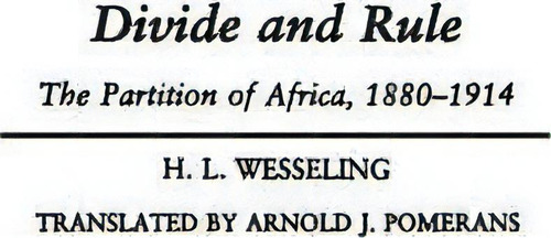 Divide And Rule, De H. L. Wesseling. Editorial Abc Clio, Tapa Blanda En Inglés