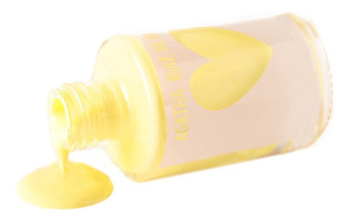 Imagen 2 de 3 de Esmalte Uñas Agatha Ruiz De La Prada Pastel Yellow