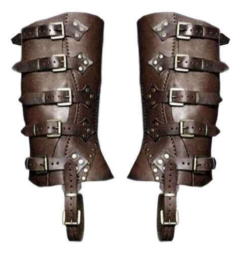 Botas Steampunk Cubre Tapas Elegantes Polainas Café
