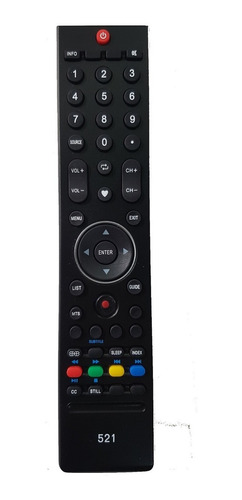 Control Remoto 521 Para Ilo Nex Led39cc2000 Led Tv Corazon