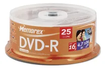 Comprar Memorex Dvd-r 16x 4.7gb 25 Pack Spindle Imation