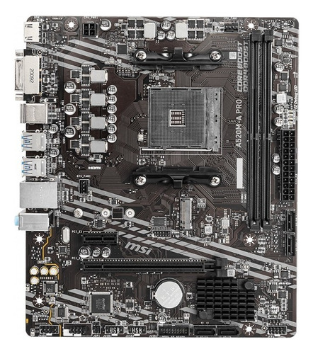 Placa Msi A520m-a Pro, Ddr4, Ryzen 3ra Gen 4000 Series