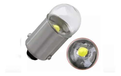 Focos Ba9s 53 Con 1 Led 12v 3030smd Blanco 1 Polo