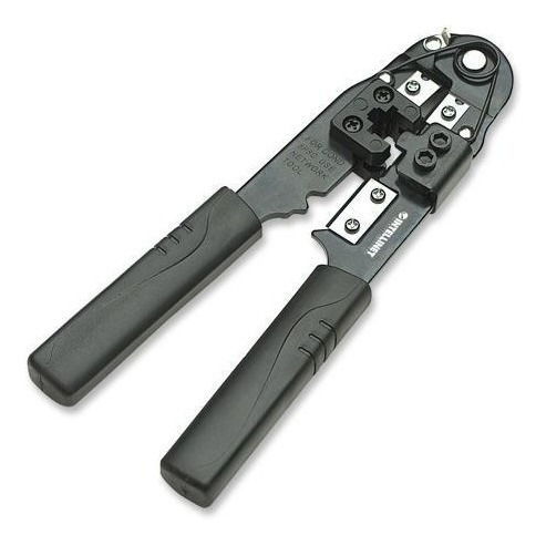 Imagen 2 de 6 de Pinza Crimpeadora Rj45 Corta Pela Crimpea Intellinet