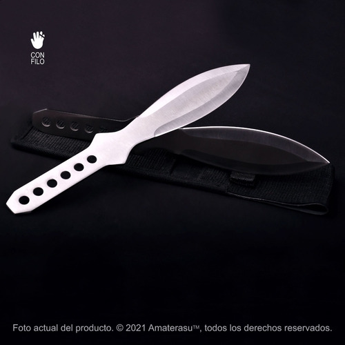 Kunai Cuchillo De Lanzar X 2 Kensei Profesional Grandes